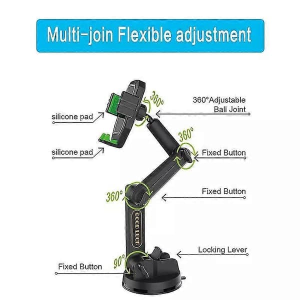 [LCS] Feste for lastebil gravemaskin gaffeltruck lang arm solid mobiltelefonholder