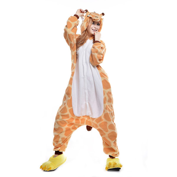 Reedca Totoro Aikuisten Onesie Halloween Cosplay Asut Anime Pyjamat Yhteensopiva Naisten Ja Tyttöjen Kanssa, napitus Giraffe S
