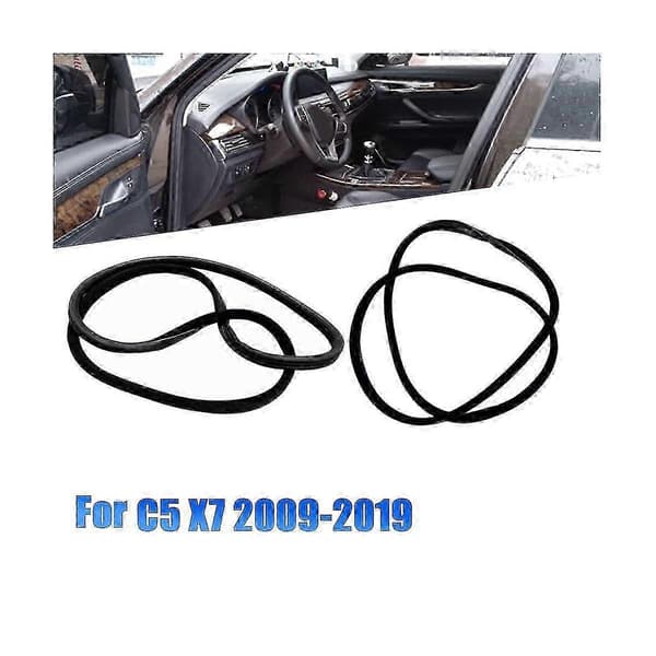 [LCS]C5 X7 Dörrtätning Sammetstätning 2009-2019 Framdörr Black