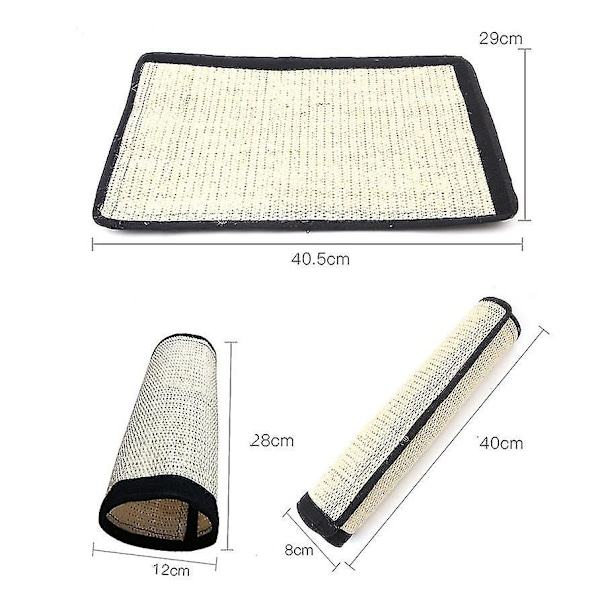 Sisal Klösmatta Bordsben Sisalmatta Skydda Möbler Kattleksak 40.5*30cm