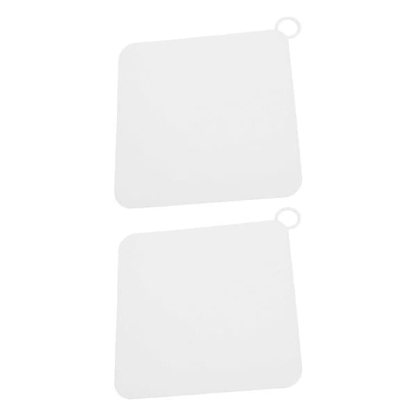 Slitstarkt avloppsskydd för toalett, vitt White 15x15cm