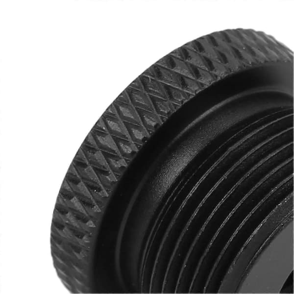 1/4\" til 5/8\" mikrofonstativadapter - hun til han skruegevindkonverter til kameramonitor mikrofonstativ - sort