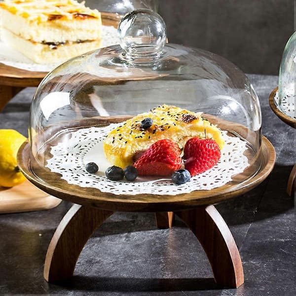 Fruktfatdeksel Glass Støvdeksel for hjemmebruk 1 stk Solid Glassbeskytter