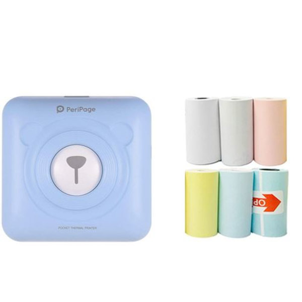 [LCS]Mini termisk printer A6 Peripage Bluetooth kompatibel med mobiltelefon med