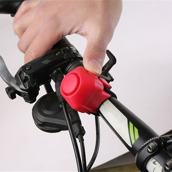 Elektrisk Cykelhorn Högt 130 Db Varningssignal Säkerhet Black