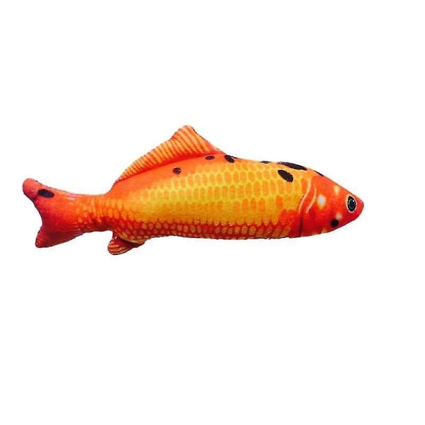 Rolig fiskform Mjuk plysch - Simuleringsfylld interaktiv leksak（3 färgade koikarp- 16 cm）