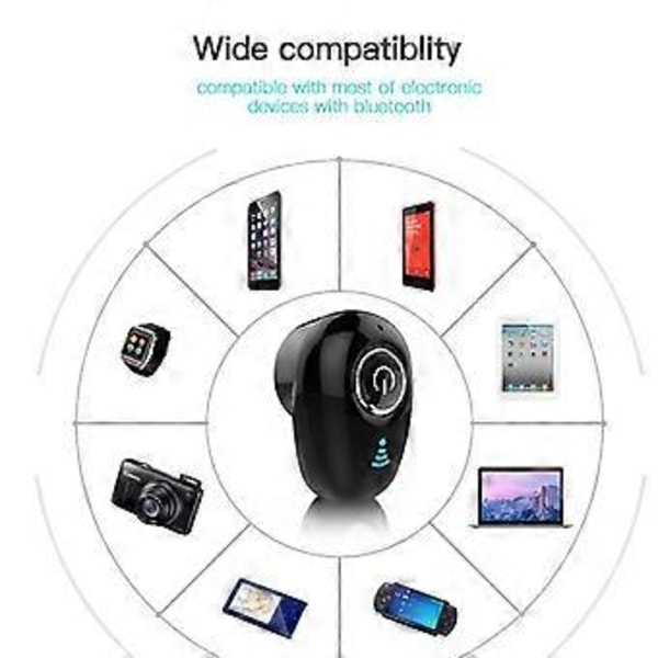 S650 Bluetooth Hodetelefoner Trådløse Hodetelefoner Stereo Sport Vanntett Sport In-Ear Usynlige Øretelefoner Headset med Mikrofon (01 Pakket)