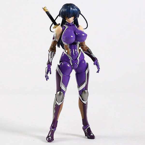 Taimanin Igawa Asagi 6\" Action Figur Samling purple