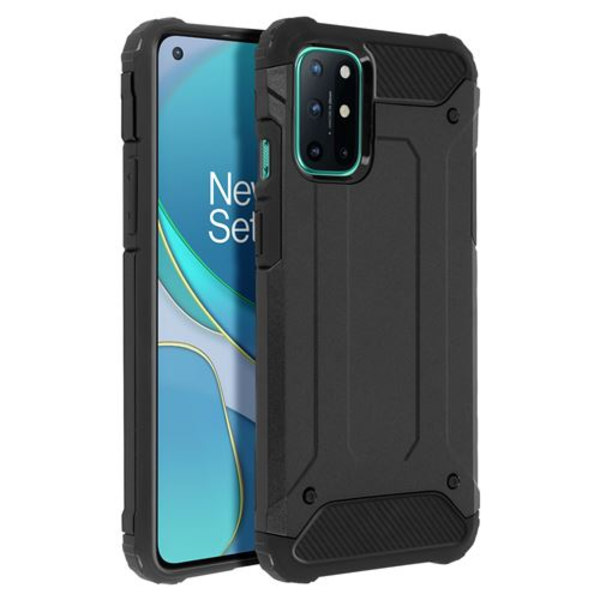 Skal för OnePlus 8T Design Relief Bi-material Anti-fall Svart