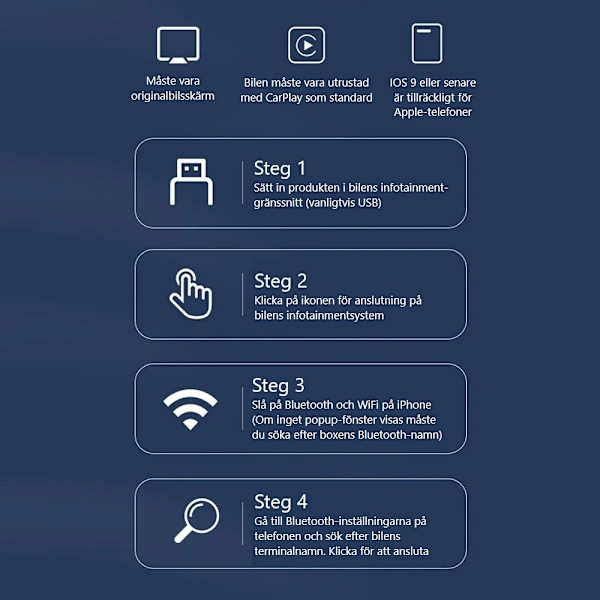 Trådlös CarPlay-adapter 2024 101