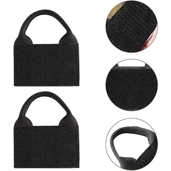 2 stk. Molle patch-fester, taktisk patch-displaybrett dobbeltsidig for ryggsekker, patch-merker og insignier Patche (leire)
