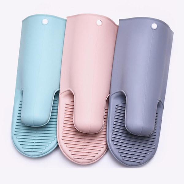2 stk. Anti-skåld Silikon Grytekluter For Matlaging Baking Pink