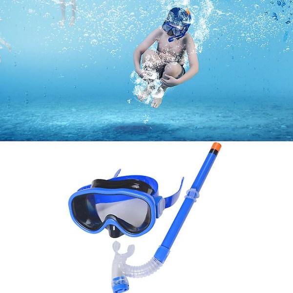 Fashionabla simglasögon för barn med snorkel, undervattenssport, pojkar, flickor, dykarglasögon för barn Pink