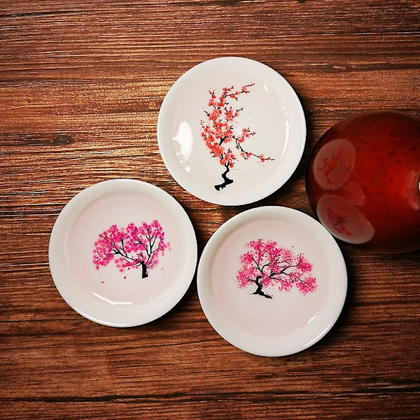 Magisk Sakura Sake Kopp Färgskiftande Med Kallt/Varmt Vatten - Se Persiko- och Körsbärsblommor Blomma Magiskt as show