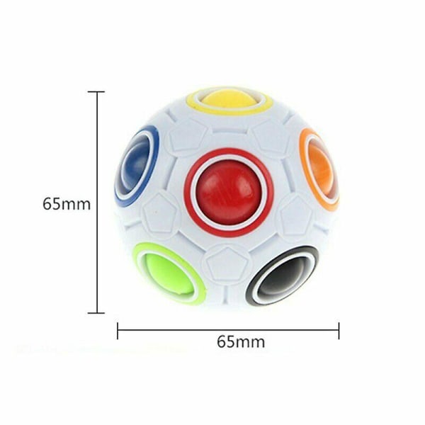 Fidget Ball Rainbow Magic Puzzle Cube Fidget Toy Stress Relief Leksaker