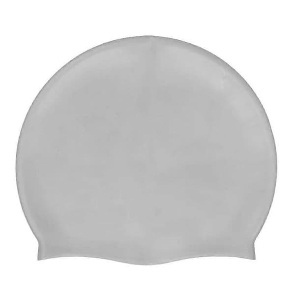 Ørebeskyttelse Silikone badehætte Unisex Professionel Stor Badehætte Høj Elastisk Gummi Beskytter hår skridsikker Badehætte C164-gray