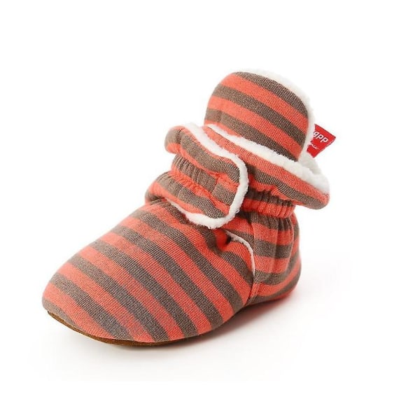 Jul Unisex Nyfödd Baby Mysig Fleece Tossor 0-18 Månader orange M