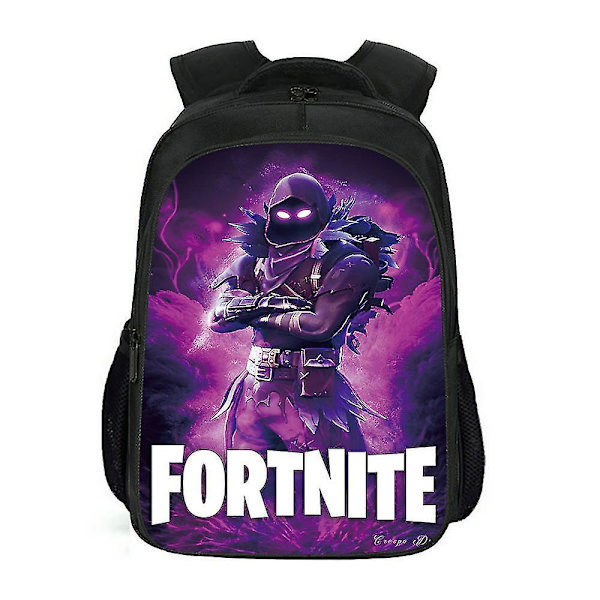 Fort nite vedenpitävä lasten reppu (Musta)