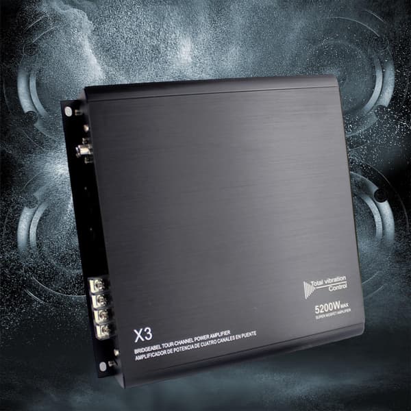 [LCS] Bilradio 2-kanals forstærker 5200W effekt Termisk beskyttelse Nem installation
