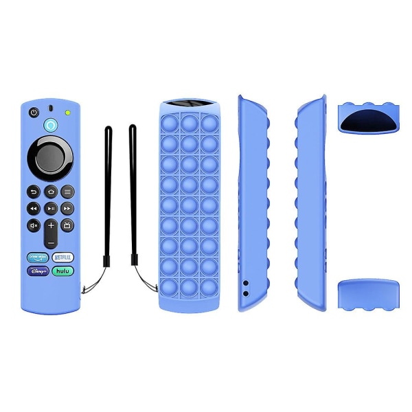 Silikonskal Skyddsfodral För Alexa Voice Remote 3:e Generationen 2021 Blue