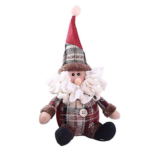 Jul Söt Liten Man Tomte Snögubbe Ren Docka Juldekoration Gåva Santa