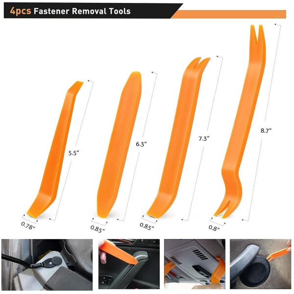 240 st Bumper Retainer Clips Bil Plast Nitar Fästen Push Retainer Kit Populäraste Storlekar Auto Push Pin Nitar Set 240pcs