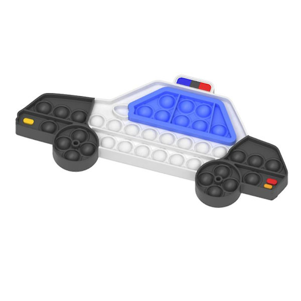 Push Pop Bubbla Fidget Sensorisk Leksak Stresslindring För Hemma Skola Och Kontor För Barn Vuxen Police Car