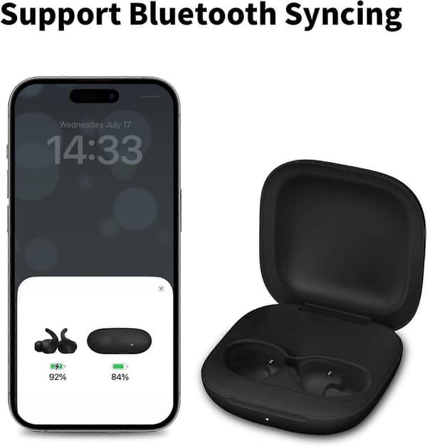 Ladeetui-erstatning for Beats Fit Pro 700mAh bærbart ladeetui med Bluetooth-synkroniseringsknapp kompatibel med Apple-ørepropper