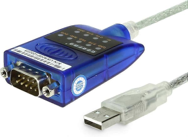 USB til RS-232 seriel adapter med LED-indikatorer FTDI-chipsæt til Windows