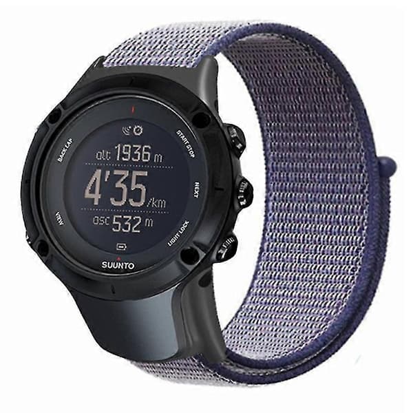 Kompatibelt med Suunto Ambit3/Ambit3 Peak klockarmband Nylon Sport Loop klockrem Blue
