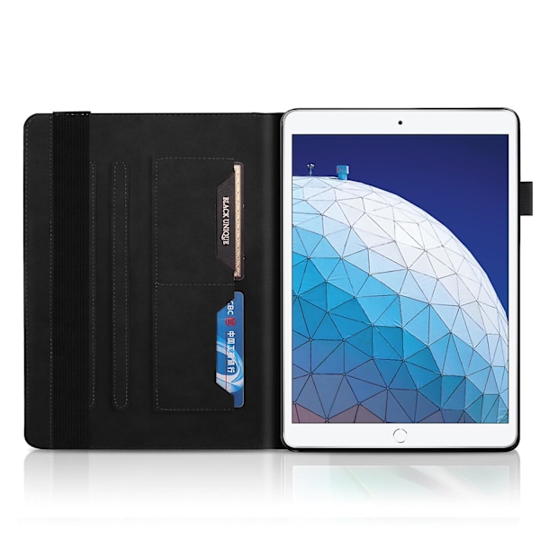 Tabletfodral i präglat PU-läder kompatibelt med Apple Ipad Air 3 10,5\" 2019 black