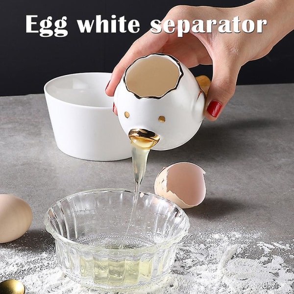 Äggseparator Keramisk Äggula Vit Separator Söt Äggula Separator Tecknad Söt Automatisk Yellow Upgrade
