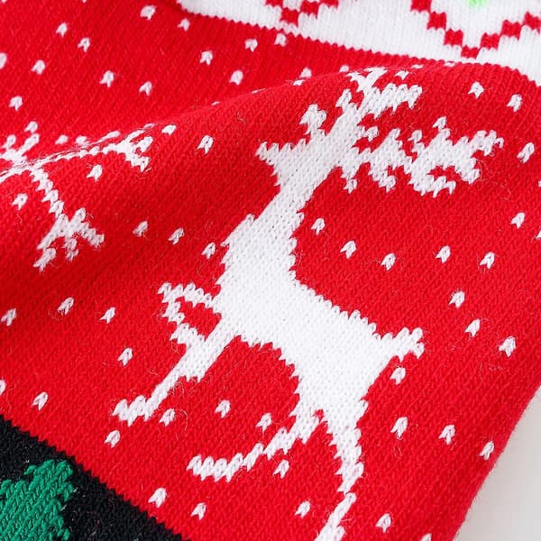 Swotgdoby Julstickad Jacquardmössa, Unisex Varm Mössa Med F