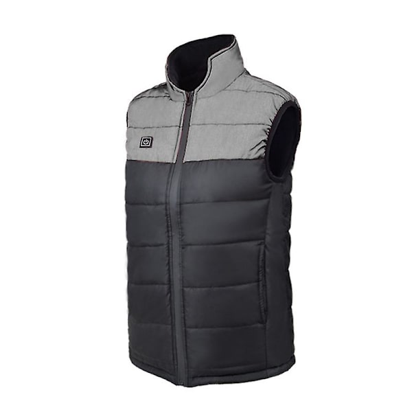 Oppladbar Varm Vest Vaskbar Elektrisk Varmevest Med 3 Varmeinnstillinger For Vinter Men Single Control L
