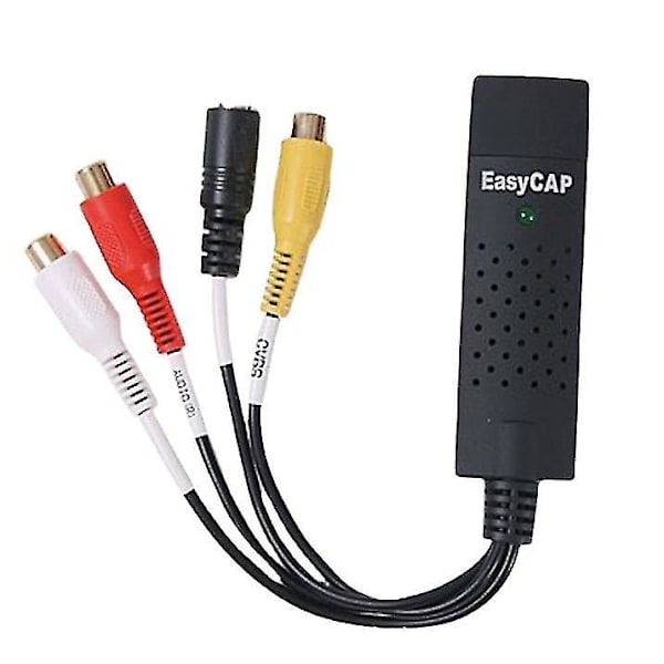 VHS-videonauhuri digitaaliseksi muuntaja USB 2.0 -videotallennuskortti, yhteensopiva XP V:n kanssa