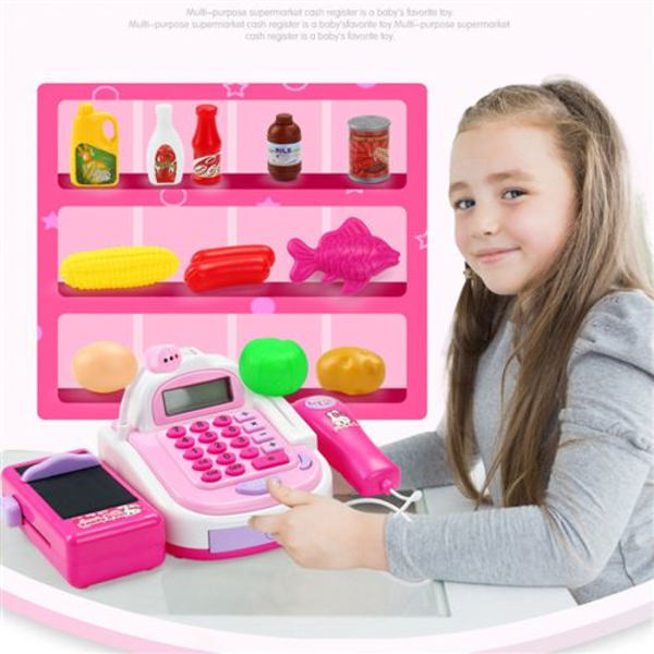 Kasseapparat Leke for barn - Rosa