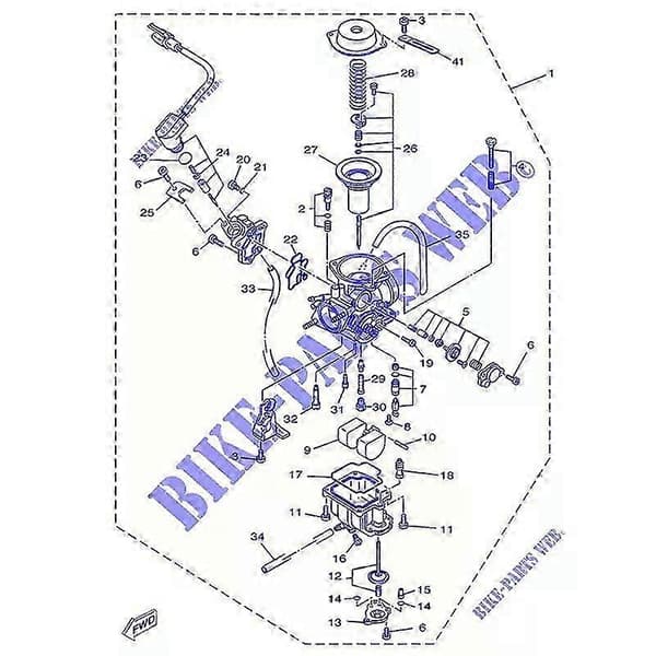 Membransæt til YAMAHA MAJESTY YP125E 2003-2009 karburator Plunger