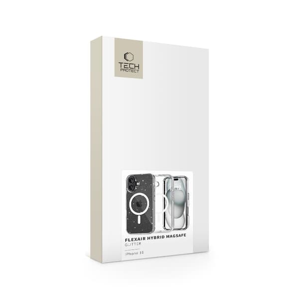[LCS] Tech-Protect iPhone 16 Kuori MagSafe FlexAir Hybrid Glitter 80
