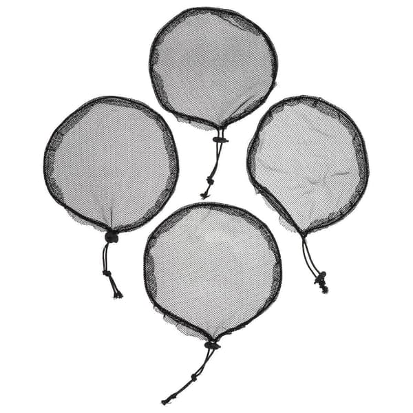 Hårnät för hästsvans, hårnät för hårbulle, elastiskt, 12-pack Black 15x15x0.6cm