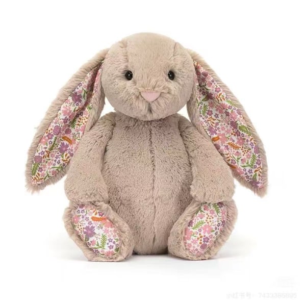 Jellycat Blossom Bunny Cherry mjukdjur medium 31cm Brown