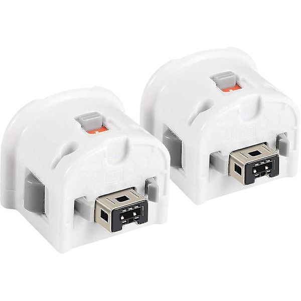 2 stk. Motion Plus Adapter Sensor til Wii Remote, Motion Plus Adapter Accelerator Udskiftning til Wii Motion Plus Adapter White