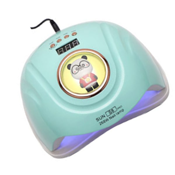 UV Negle Gel Lampe Hurtig Hærdning 268W 4 Timere LED Display 57 stk. Lampechips Intelligent Sensor Tegneserie Neglekunst Lys