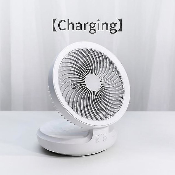 Väggmonterad Trådlös Portabel Fläkt 4000 MAh Superlång Standby Tyst Vikbar Fläkt