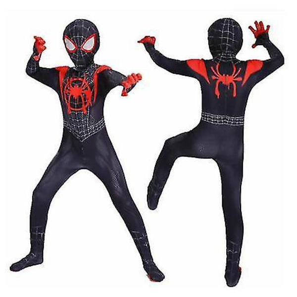 Spindelmannen Cosplay Barn Pojkar Kostym Maskeradkläder (160cm)