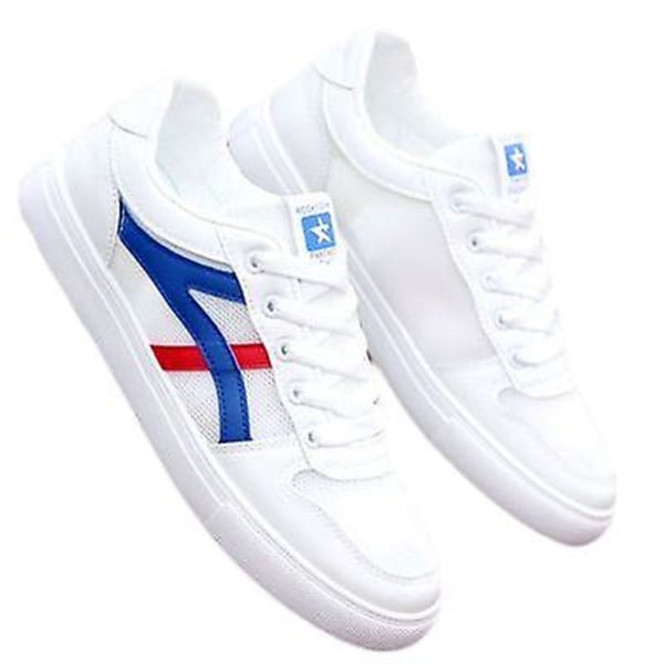 Sport Nät Skor, Casual Herrskor, Trendiga Skor som Passar Till Allt 9911 white blue 40