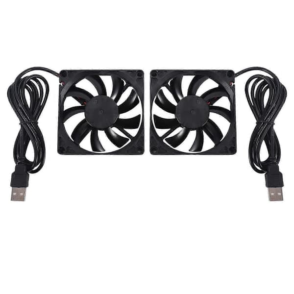 80mm 5V USB-blæser 80mm 8cm 8015 Børsteløs DC-køleblæser til PC Computer Router Kabinetblæser Køler 2 stk.