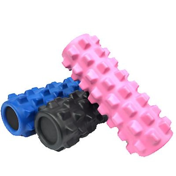 Jooga fitness -rulla, hierontapiikkirulla lihasten rentoutukseen black
