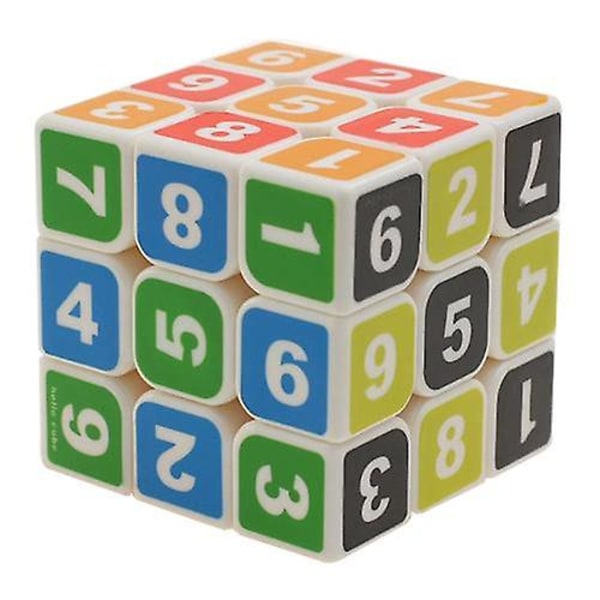 Number Puzzle Rubiks kub, pedagogisk leksak/vuxen leksak Black
