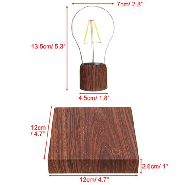 Trådløs Levitering Magnetisk Bordlampe LED Pære Unike Gaver,