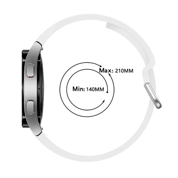 Silikonrem til Samsung Galaxy Watch4 40mm White